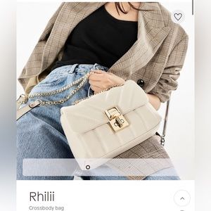 Aldo beige crossbody handbag Rhilii with gold hardware